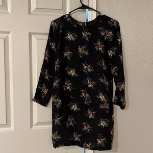 Zara silk top in dark blue